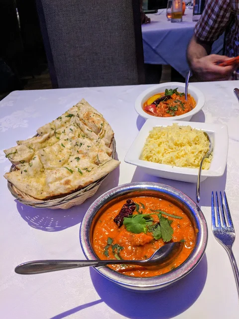 What to eat in Aberdeen Scotland: curries at 8848 Restaurant