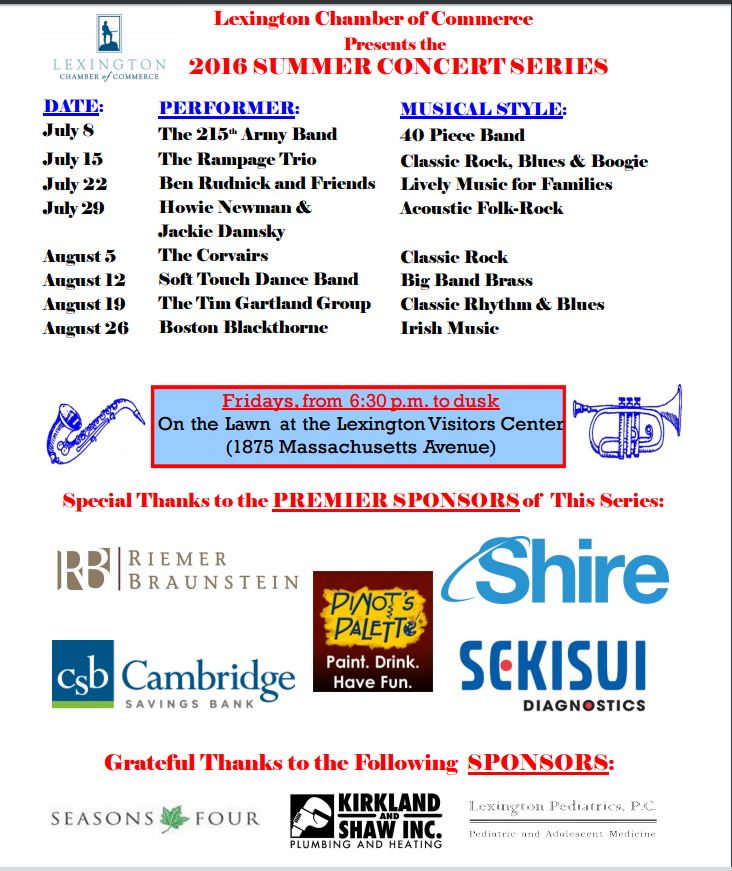 Lexington Houses Blog Lexington Friday Night Summer Concerts