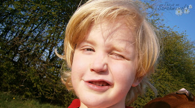 blond boy hairstyle funny face