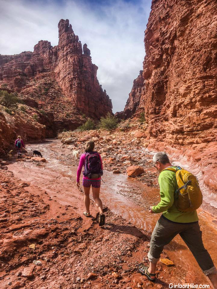Hiking the Onion Creek Narrows, Moab Girl on a Hike