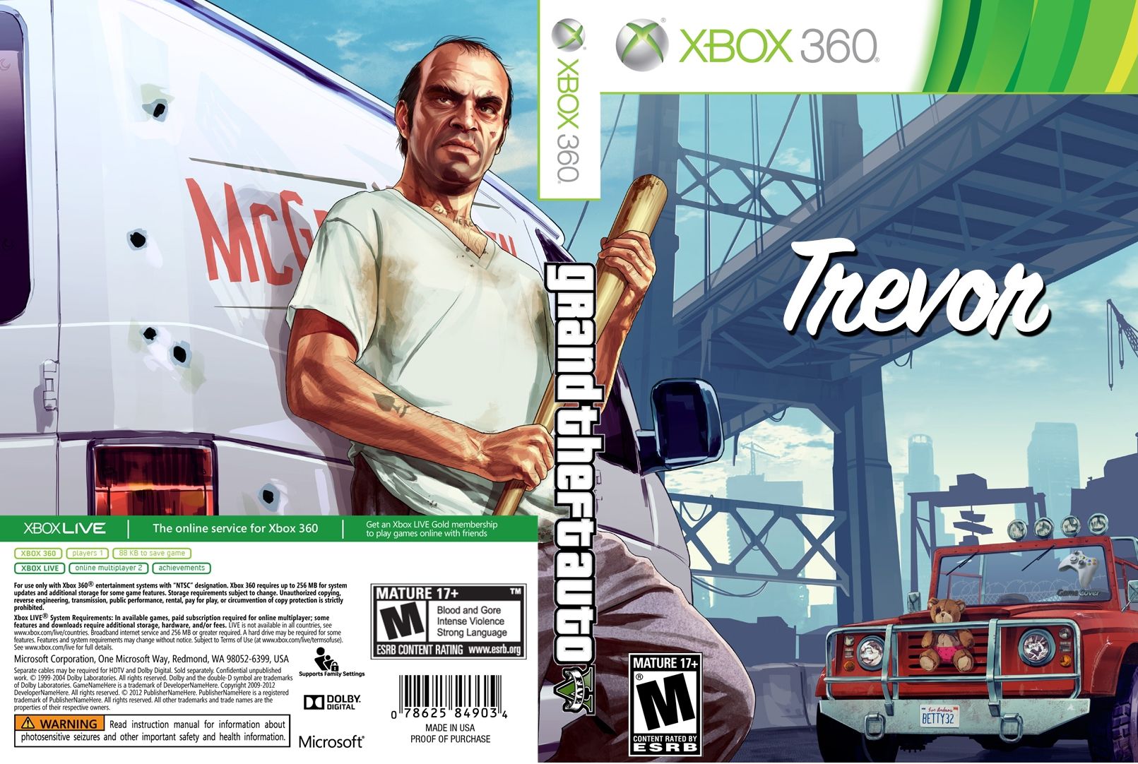 Grand Theft Auto V Xbox 360 Ultra Capas