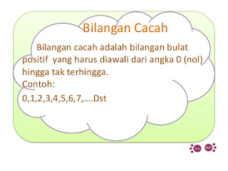 Bilangan Cacah Bilangan Cacah