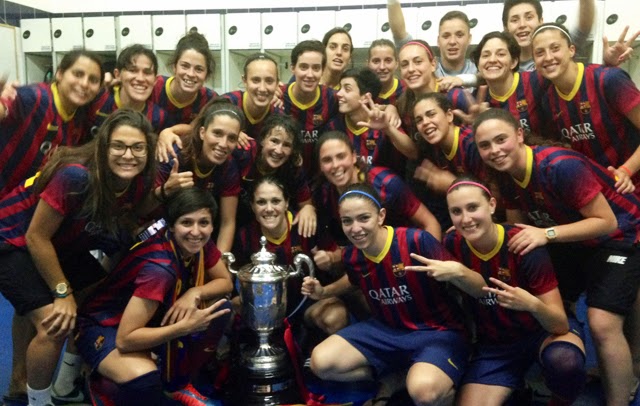 El FC Barcelona campeonas de la Copa de la Reina