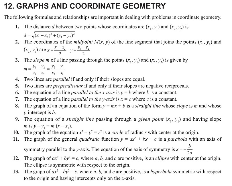 SAT II Math เรื่อง Graphs and Coordinate Geometry & Illustrative ...