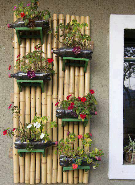 16 Ideas para decorar con palos de bambú secos ~ Mimundomanual