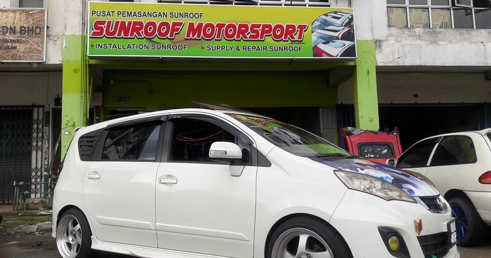 Bengkel sunroof PRODUA ALZA CONVERT SUNROOF HARRIER