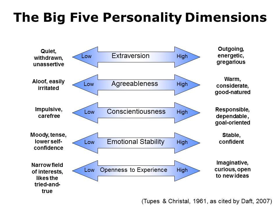 Big Five vs. MBTI, DISC u otros modelos de personalidad | Cosas que pensar