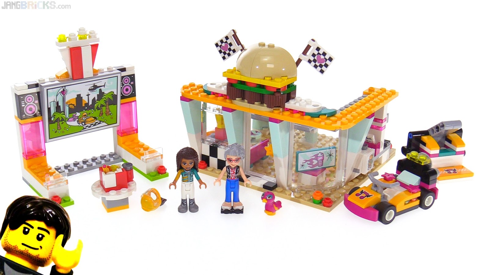 JANGBRiCKS LEGO & MOCs: LEGO Friends Drifting Diner 41349 set review