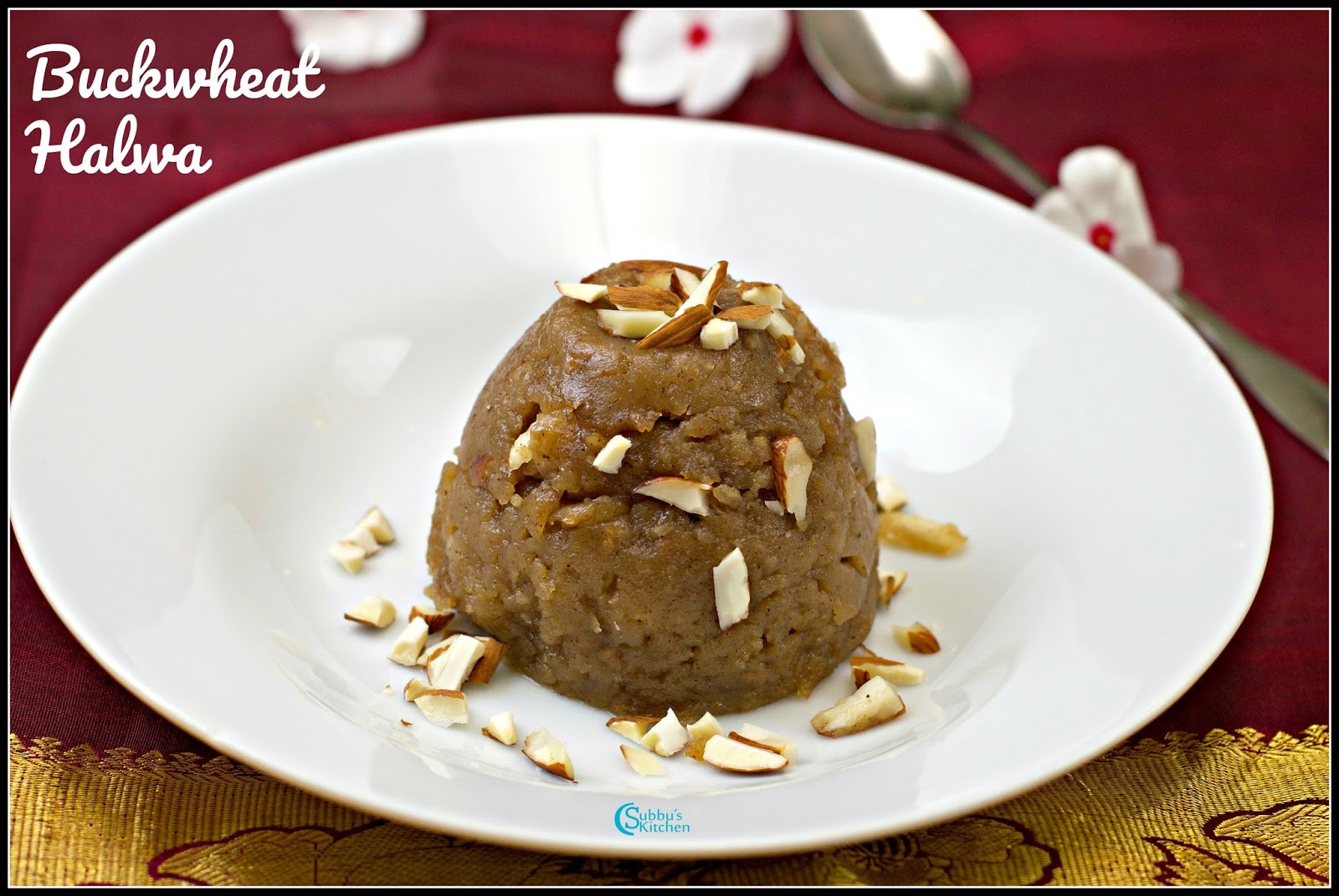 Kuttu Ka Halwa Buckwheat Flour Halwa Recipe Subbus Kitchen