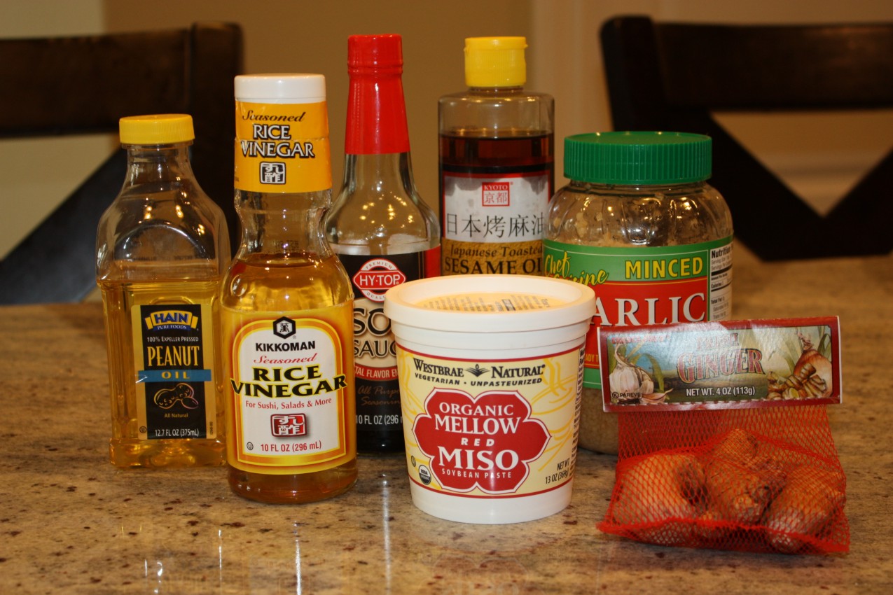 pass the peas, please misoginger vinaigrette