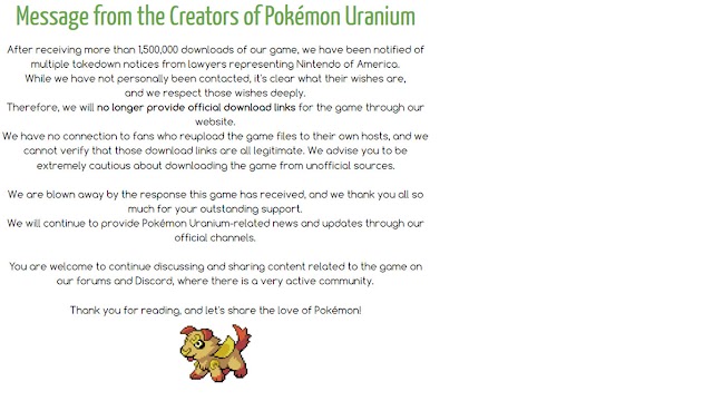 Pokemon Uranium Download Is No Longer Available