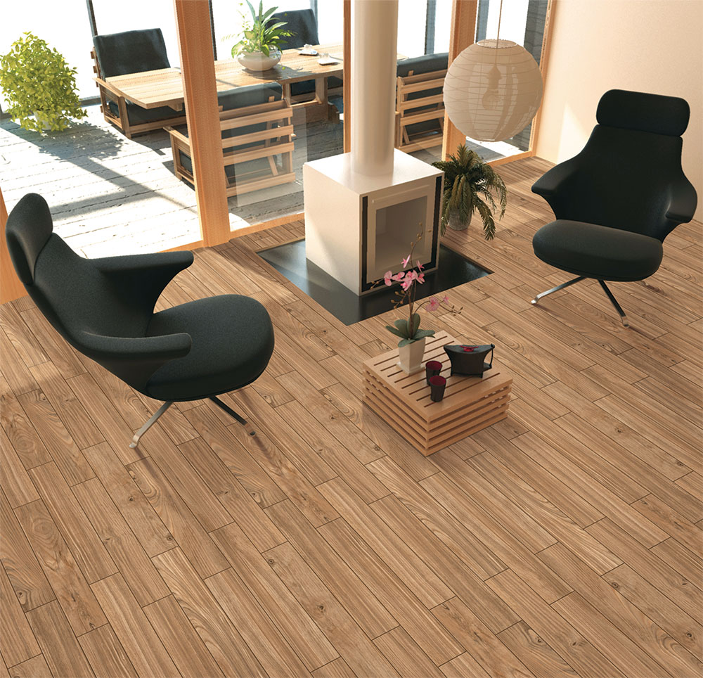 Home Interior Decor Wood Tile Flooring