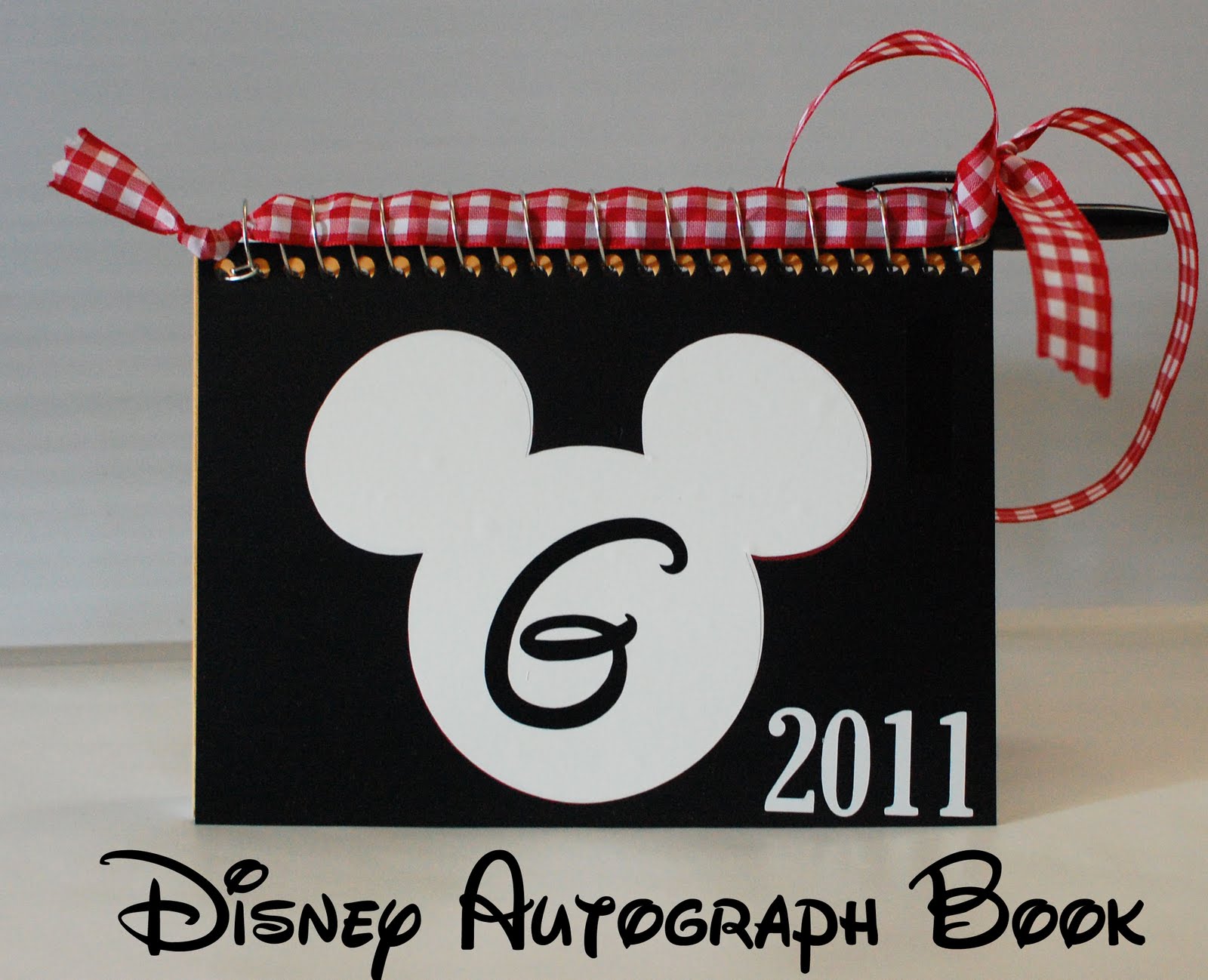 Personalised Splash Disney Autograph Book, Mickey or Minnie Mouse
