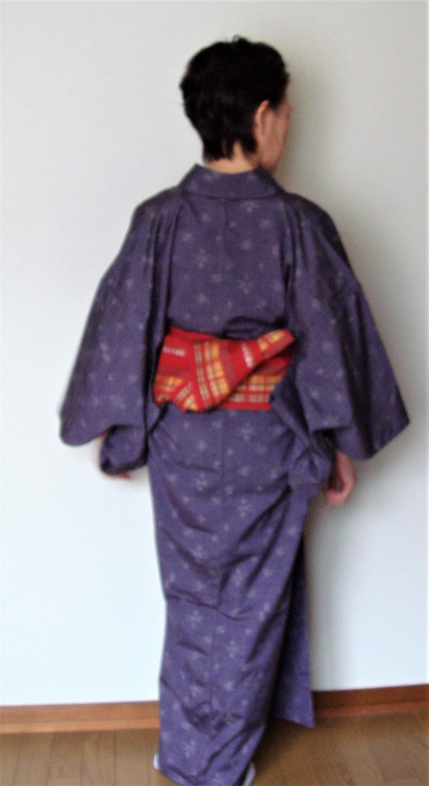 対丈着物～真綿紬の琉球絣に花織風の半巾帯|50代60代の普段着物～母の ...