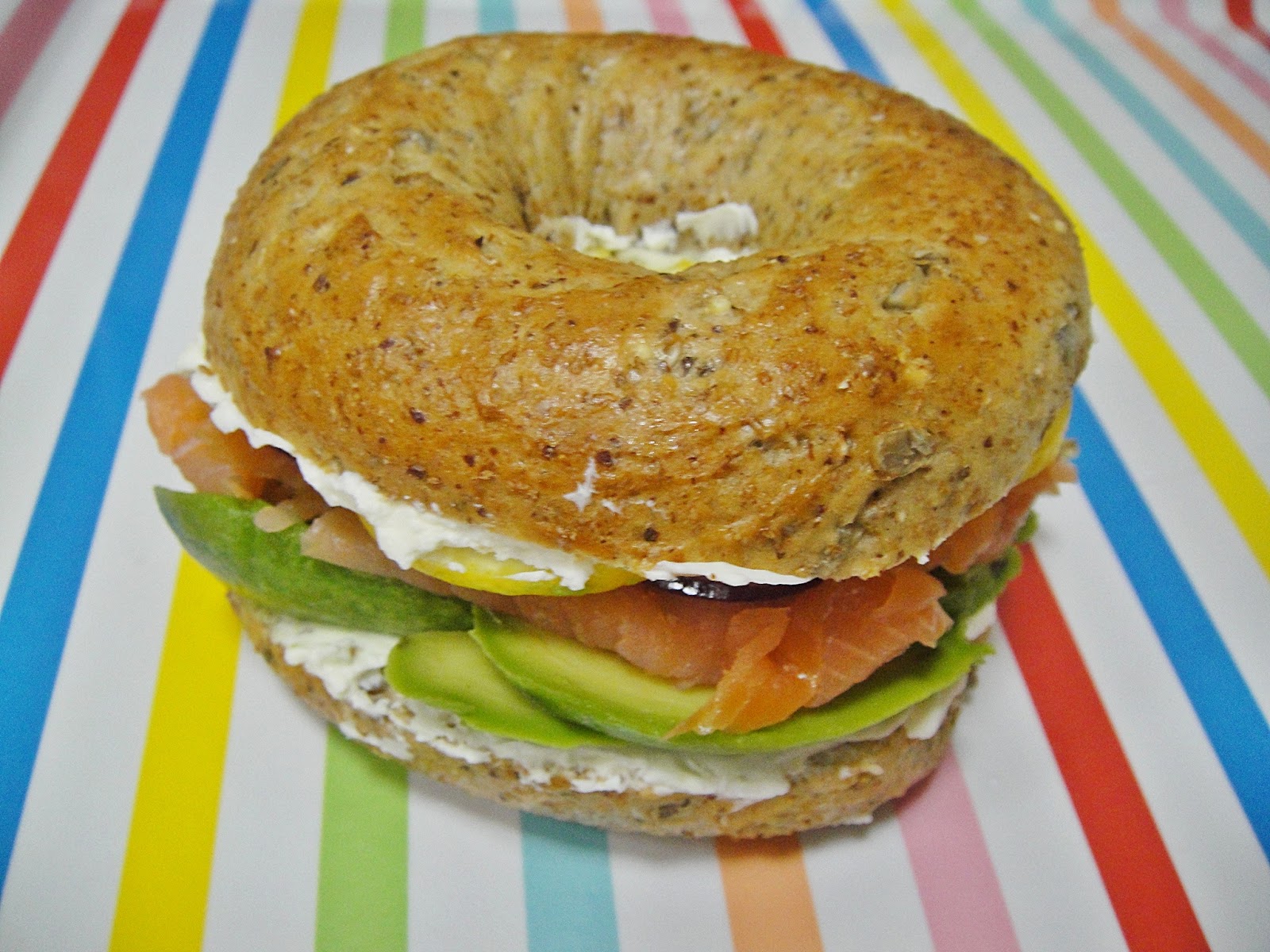 Maryam's Culinary Wonders 896. Smoked Salmon Bagel Sandwich