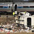 Train carrying members of Congress hits truck