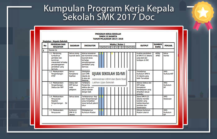 Kumpulan Program Kerja Kepala Sekolah SMK 2017 Doc Kumpulan Program Kerja Kepala Sekolah SMK 2017 Doc