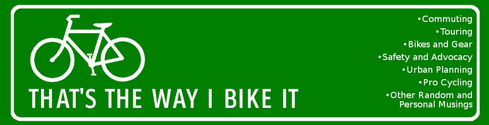 That's the Way I Bike It