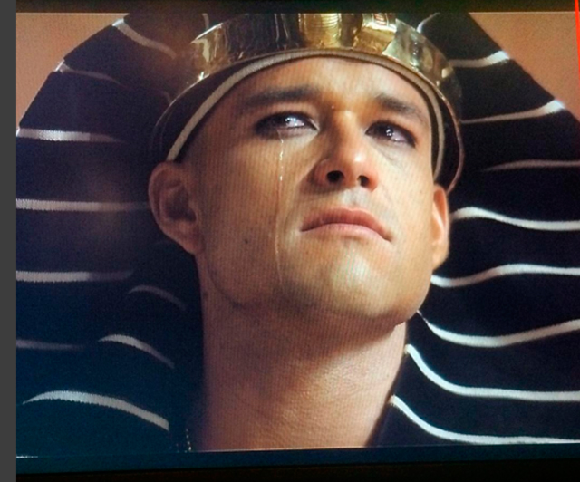 Sérgio Marone como o faraó Ramsés na novela Os Dez Mandamentos (foto: Instagram/reprodução