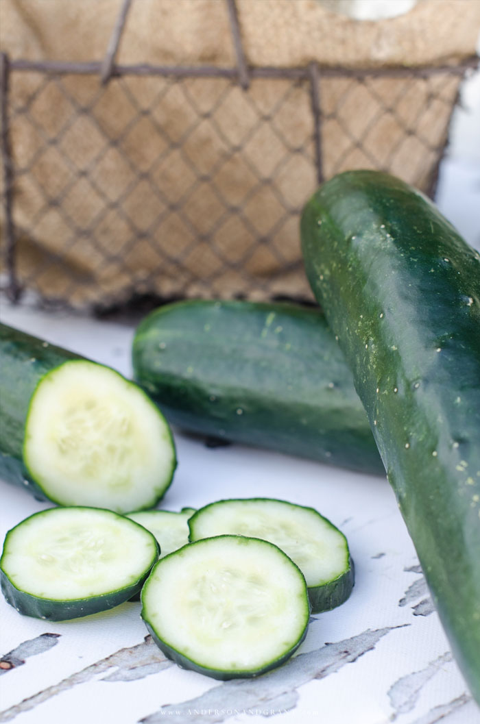 Learn how to choose the best cucumbers at the market and how to store them once you bring the fruit home.  |  www.andersonandgrant.com