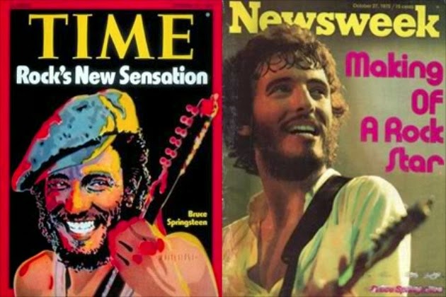Resultado de imagen de Springsteen revistas estadounidenses Newsweek y Time