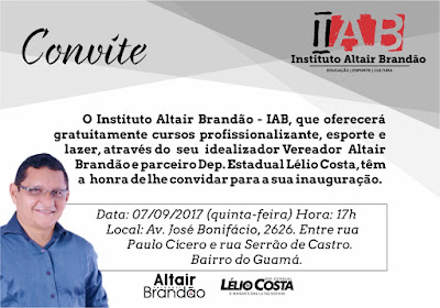 Instituto Altair Brandão será inaugurado nesta semana