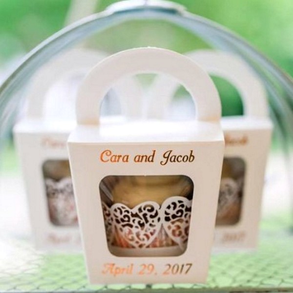 Personalised Cupcake Favor Boxes Personalised Cupcake Favor Boxes