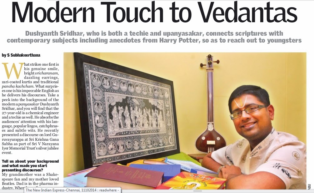 Dedicated to the newage religious speaker Sri. U.Ve.Dushyanth