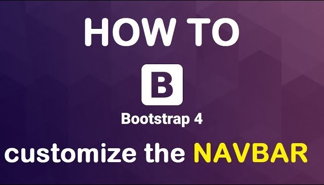 HOW TO change the bootstrap 4 NAVBAR background color.