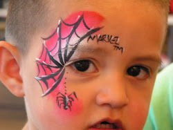 face boys painting easy superhero hero paint spiderman facepainting halloween paintings spider stencils maquillaje results makeup facepaintinglessons
