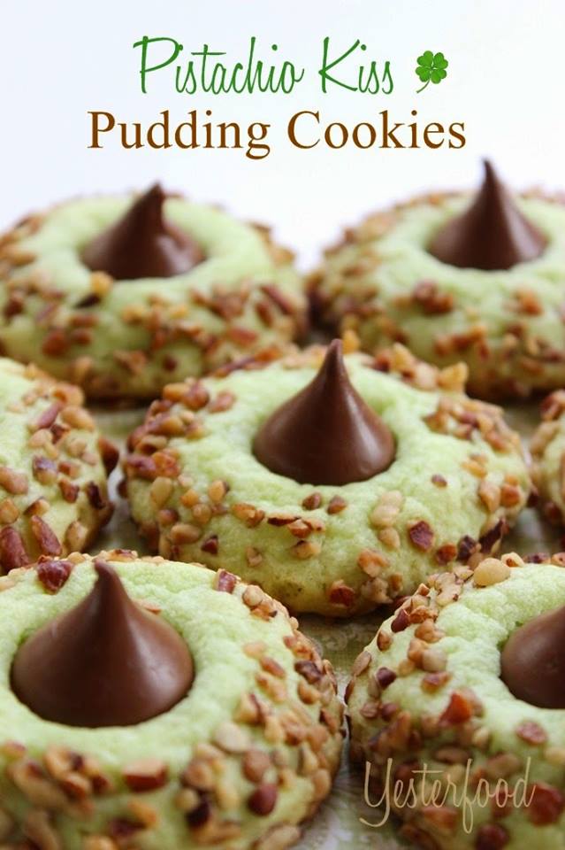 Yesterfood Pistachio Kiss Pudding Cookies