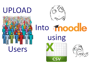 Moodle upload users csv file tutorial