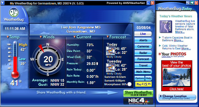 download the newest version of weatherbug