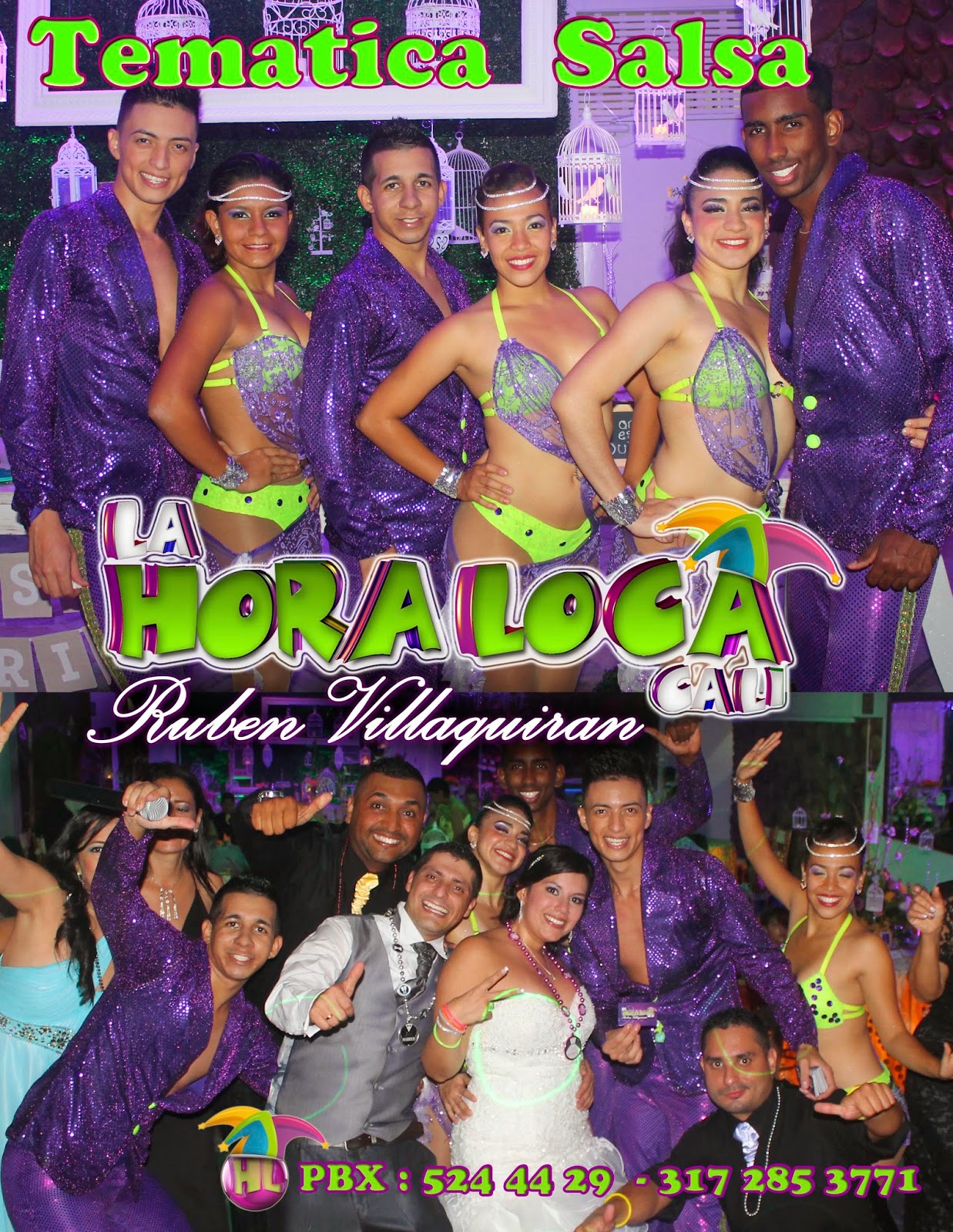 Show Hora Loca bailarines salsa, dance, latino. Bodas, matrimonios