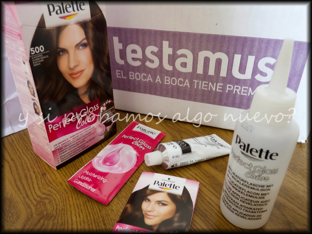 Probando Palette perfect gloss color de Schwarzkopf