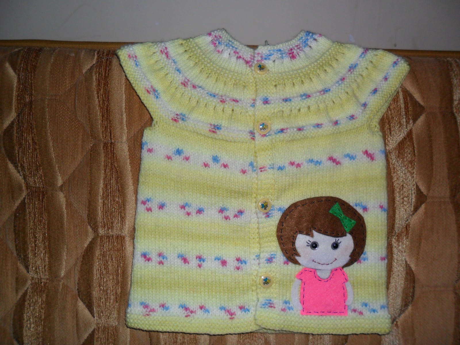 Bir Dalda İki Baykuş Bebek yeleği ve patiği