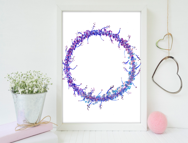 Watercolor Wreath Watercolor Wreath