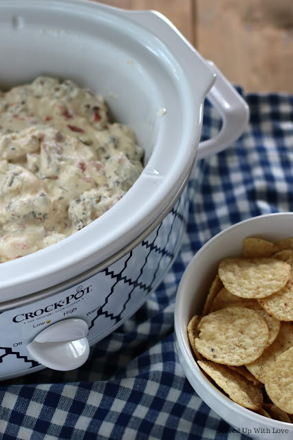 Easy Crock Pot Sausage Dip recipe from Served Up With Love