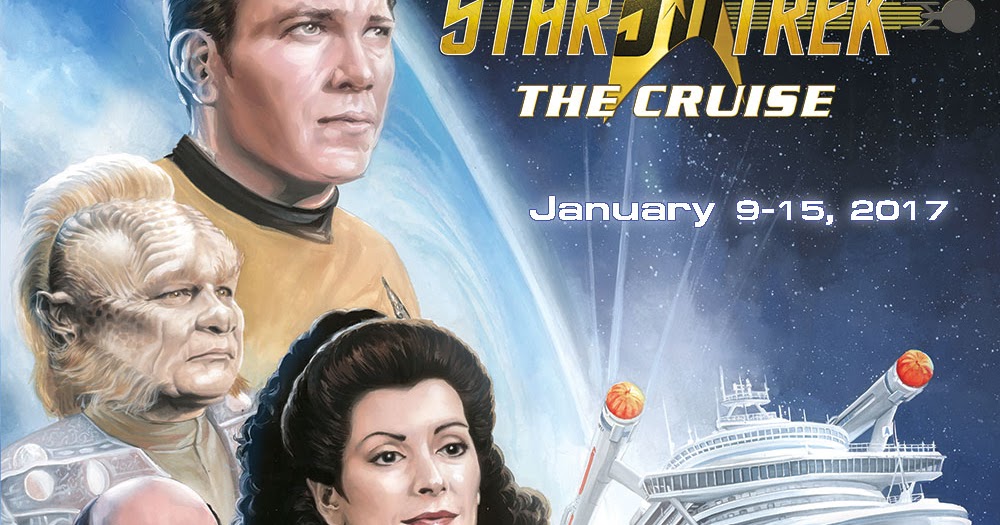 J.K.Woodward Gallery An autograph poster for Star TrekThe Cruise 2017