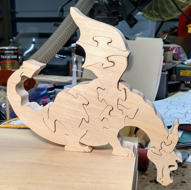 Nosey Wooden Toy Dragon Puzzle
