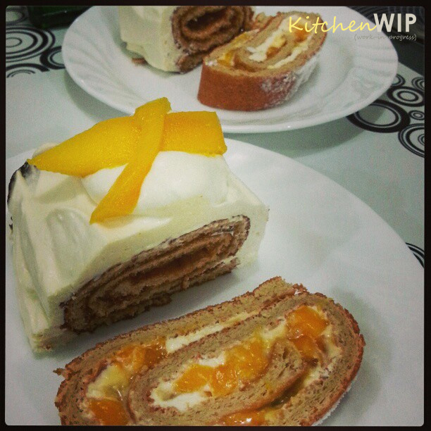 Recipe Mango Cream Roll Kitchen WorkinProgress Kitchen WIP