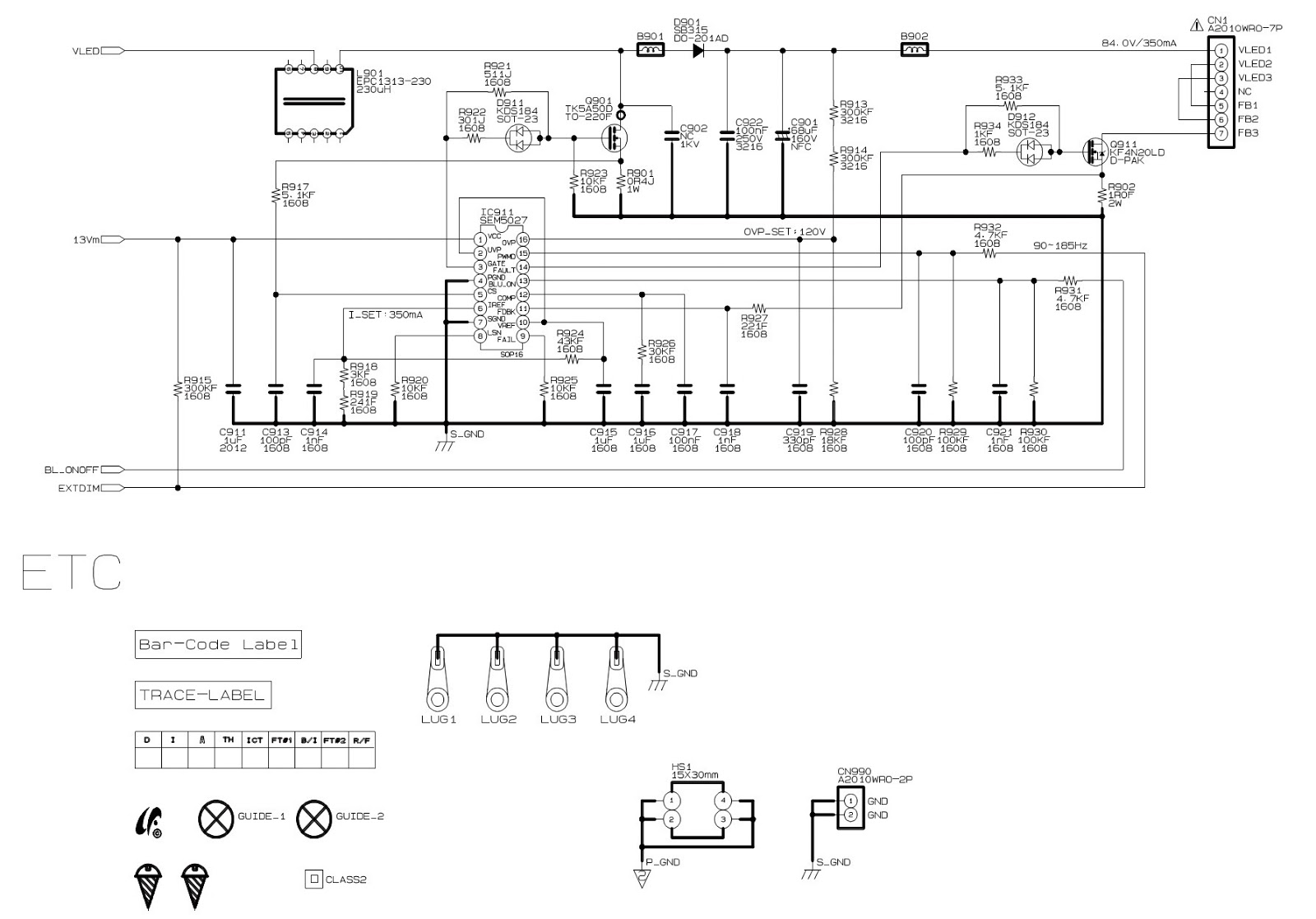 Electro help: TOSHIBA 32L2300 – TOSHIBA 39L2300 – LED LCD TV – SMPS