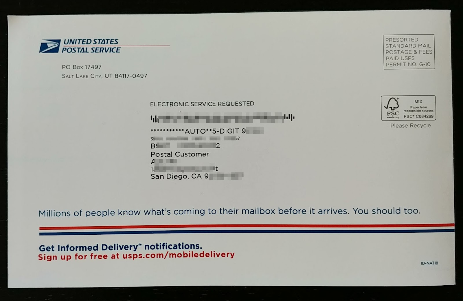 Usps informed delivery