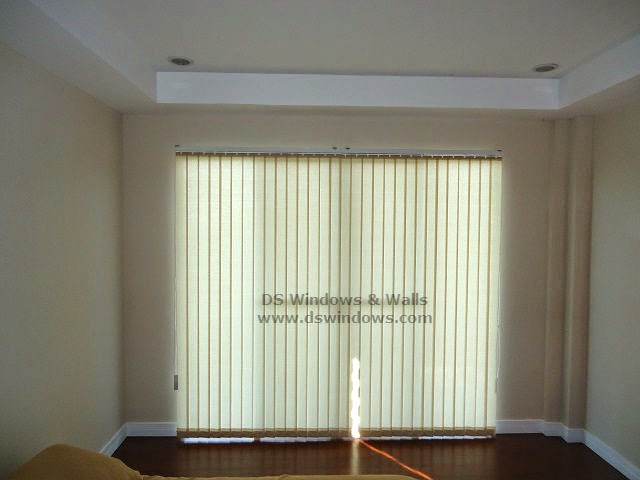 Fabric Vertical Blinds installed at Los Baños, Laguna Philippines