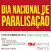 Dia Nacional de Paralisação acontece dia 22 de setembro