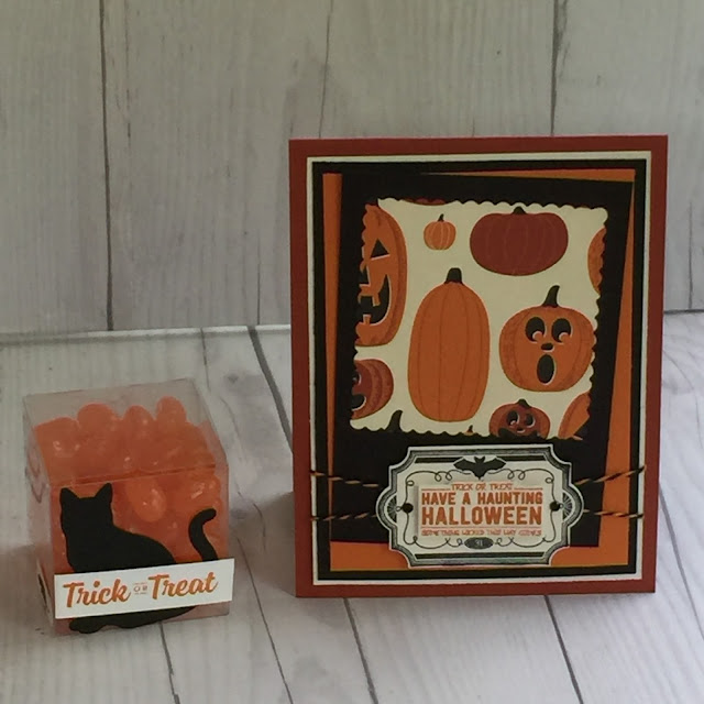 Clear Tiny Treat Box using sentiment from Spooky Cat and the Cat Punch