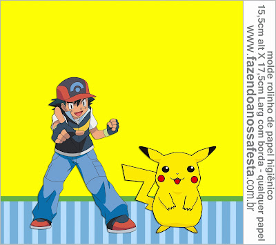 Kit Festa Basiquinho Pokémon - Personalize com Seu Nome
