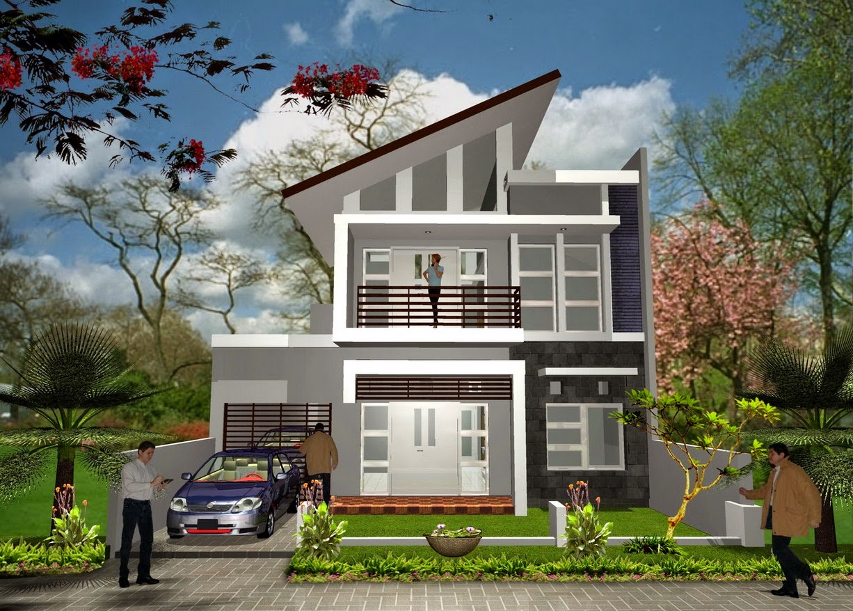 36 Gambar rumah minimalis modern 2 lantai type 70