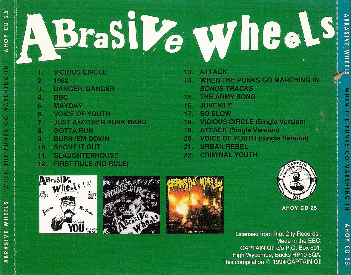 THE SKY IS BLUE AGAIN Abrasive Wheels When The Punks Go Marching In