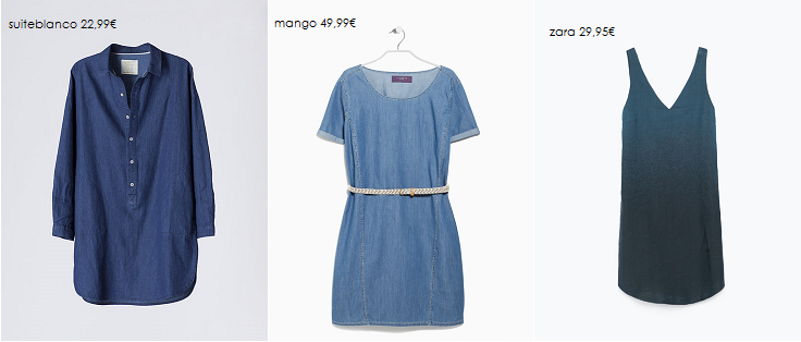 vestidos denim